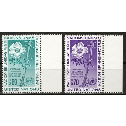 United Nations Geneva 55-56 MNH Flowers Roses Plants ZAYIX 1024S0434M
