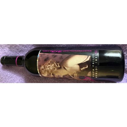 VINTAGE 1991 NAPA VALLEY MARILYN MONROE 750ml BOTTLE OF Marilyn Merlot