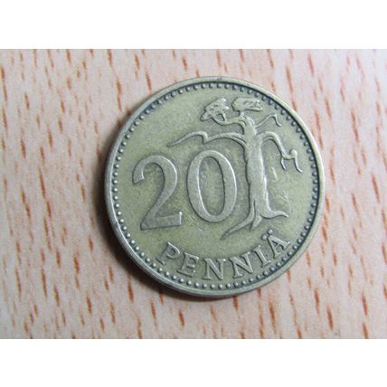 Finland 1965 20 Pennia Coin
