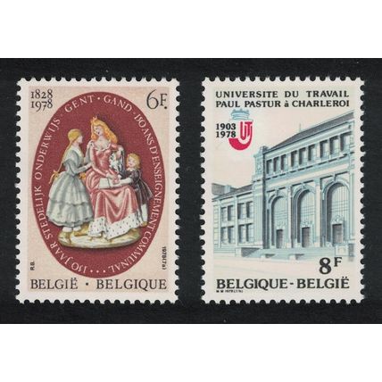 Belgium Teaching 2v 1978 MNH SG#2533-2534
