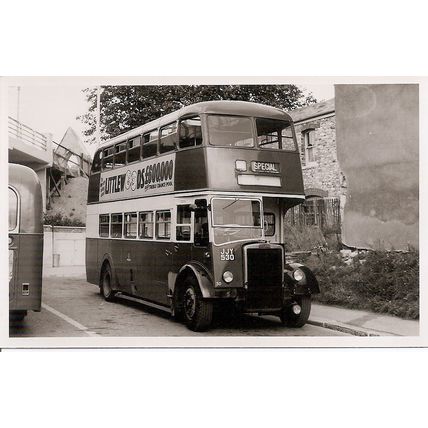 Black & White Photograph of Plymouth Corporation Transport - JJY 530