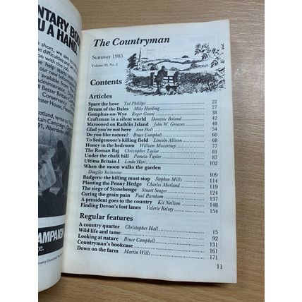SUMMER 1985 "THE COUNTRYMAN" VOL 90 #2 ILLUSTRATED VINTAGE PAPERBACK BOOK (P2)