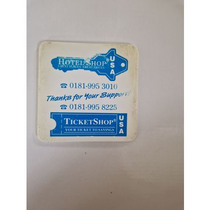 Vintage Hotel Shop Mug Mat