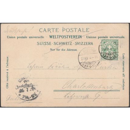 La Tour Haldiman, Ouchy, 1904 - Wehrli CPA