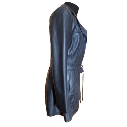Black Vegan Leather Jacket EU42 UK S- M