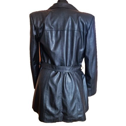Black Vegan Leather Jacket EU42 UK S- M