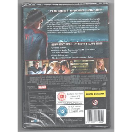 THE AMAZING SPIDER-MAN DVD New & Sealed <> POST FREE