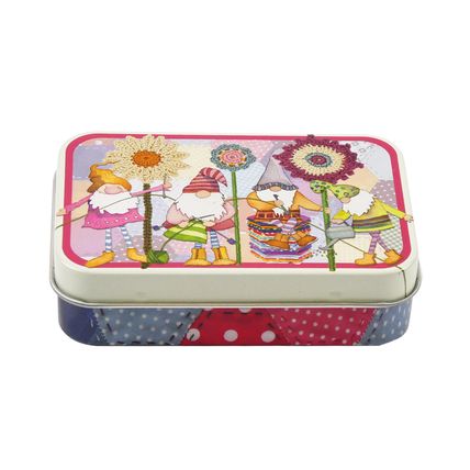 Emma Ball Crafting Gnomes Mini Tin for Bits n Bobs Needles Pins Pills and Things