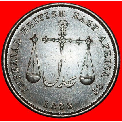 Ⰶ GREAT BRITAIN 1888:EAST AFRICA MOMBASA KENYA★1 PAISA 1306★LOW START★NO RESERVE