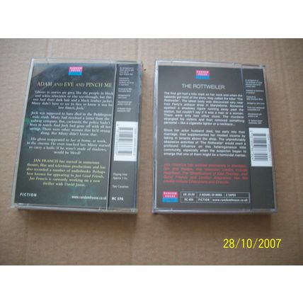 Ruth Rendell-The Rottweiler & Adam and Eve and Pinch Me - 4 Audio Cassettes