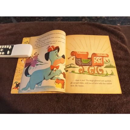 Little Golden Book Huckleberry Hound And The Christmas Sleigh (C) Edition 1960