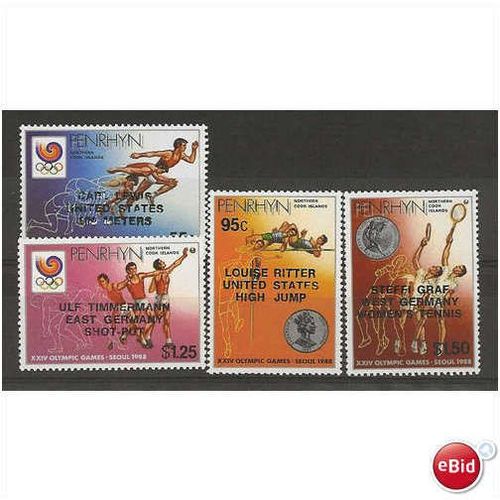 Olympic Gold Medal Winners,Seoul set of 3.Mounted Mint.