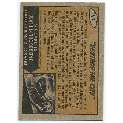 2012 Topps Mars Attacks Heritage - #11 - Destroy The City