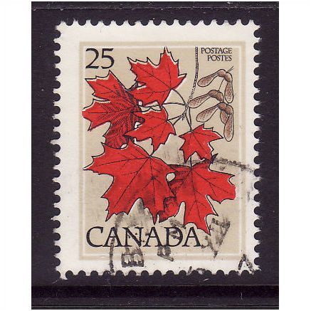 CANADA 1977 SG877 25c SUGAR MAPLE FINE USED#3