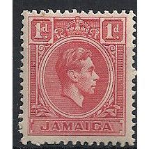Jamaica 1938 SG122 1d Scarlet Mounted Mint . ..