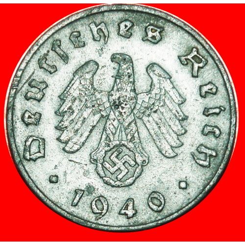 SWASTIKA: GERMANY ★ 10 PFENNIG 1940J! LOW START★ NO RESERVE!