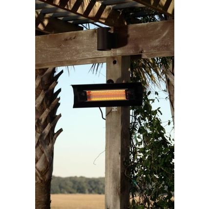 Wall Ceiling Infrared Electric Patio Indoor Outdoor Heater Black Steel 1500 Watt