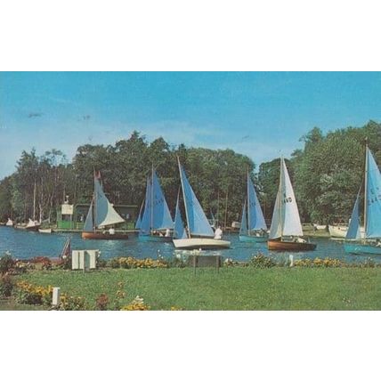 Horning Regatta Norfolk Broads 1960s Postcard