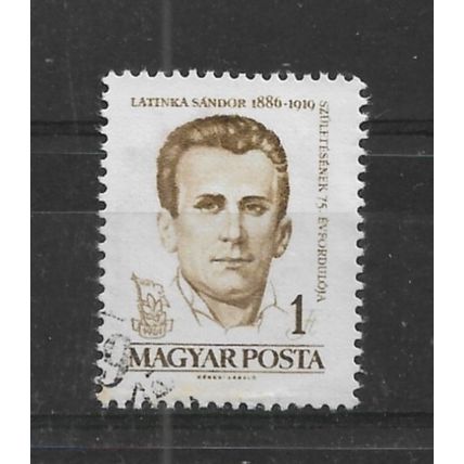 Hungary.SG1713 1fo Sandor Latinka.Fine Used.Nov22