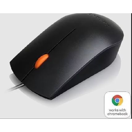 Lenovo 300 Wired USB Mouse - Black - GX30M39704