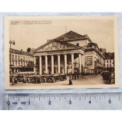 vintage postcard Brussels, Theatre Royal