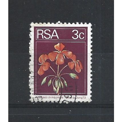 SouthAfrica.SG350 3c Geranium.Variety Unchecked.Fine Used.Sep25d