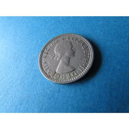 1962 QUEEN ELIZABETH II SIXPENCE - COIN - 2. AJ