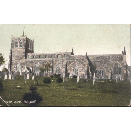 Vintage GB PC - Parish Church, Rothwell, Leeds, Yorkshire