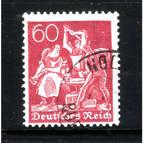 GERMANY 1921 SG160 60pf CLARET BLACKSMITHS FINE USED