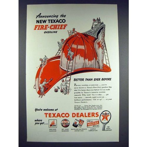 1946 Texaco Fire-Chief Gasoline Ad!