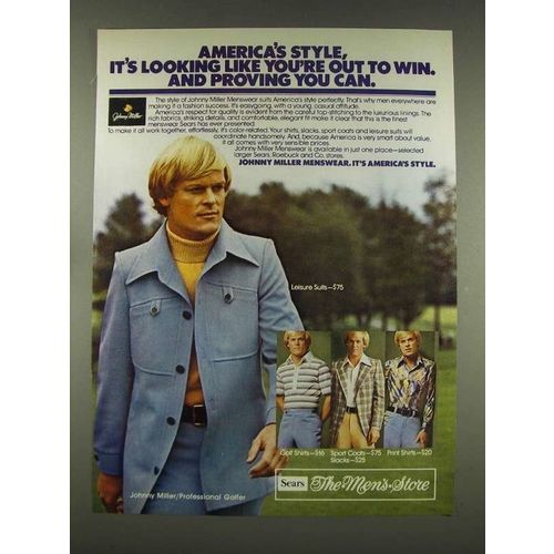 1976 Sears Johnny Miller Menswear Ad - America's Style