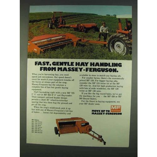 1978 Massey-Ferguson 725 & 925 Haytender Ad