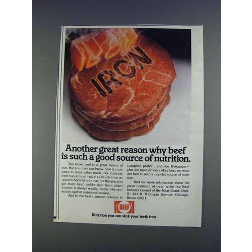 1980 Beef Industry Council Ad - Great Reason