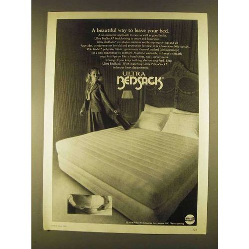 1980 Ultra Bedsack Ad - Beautiful Way to Leave Your Bed