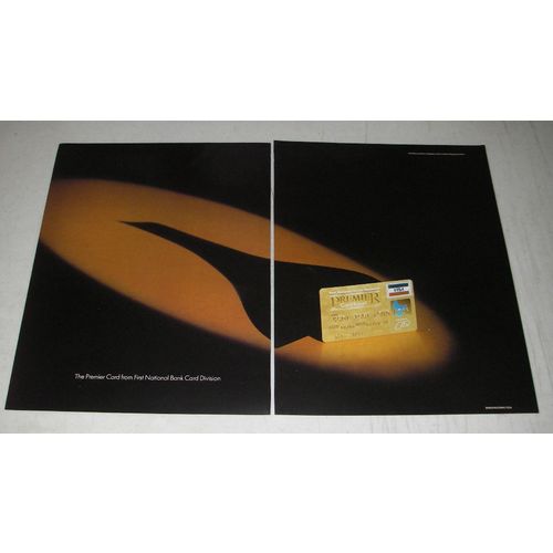 1989 First National Bank Premier Card VISA Ad