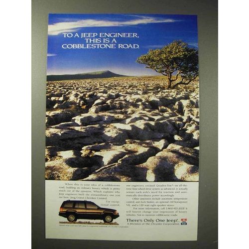 1995 Jeep Grand Cherokee Limited Ad - Cobblestone Road