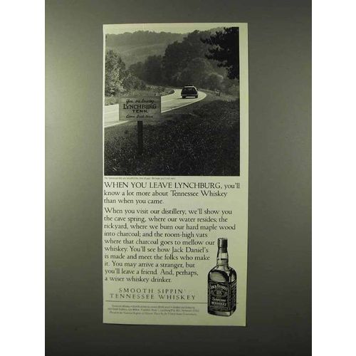 1995 Jack Daniel's Whiskey Ad - You Leave Lynchburg