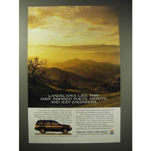 1995 Jeep Grand Cherokee Limited Ad - Landscapes