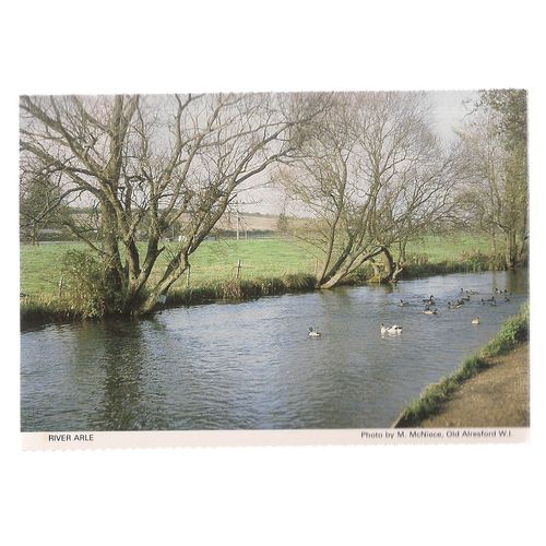 RIVER ARLE. Old Alresford W.I. vintage postcard unposted Hampshire W.I. =