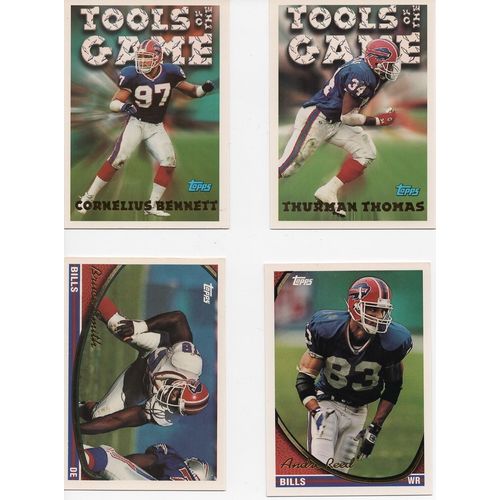 Buffalo Bills Topps 1994 Football cards lot of 9 VF/NM