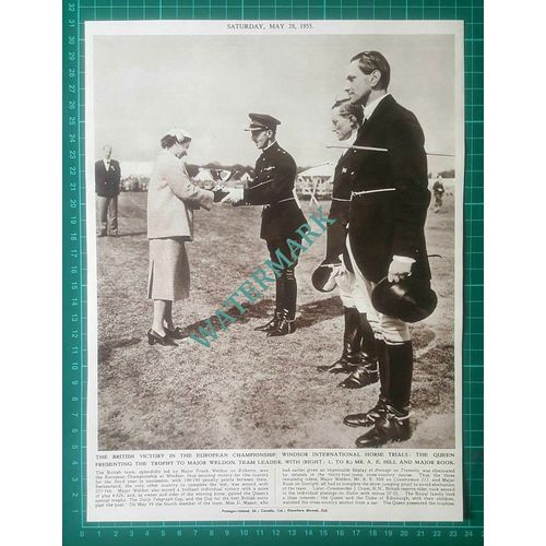 X833) Major Frank Weldon Kilbarry Rook AE Hill Windsor Horse Trials - 1955 Clip