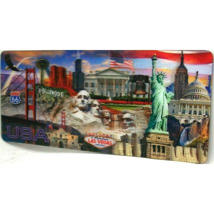 America's Famous Landmarks 3D Fridge Magnet