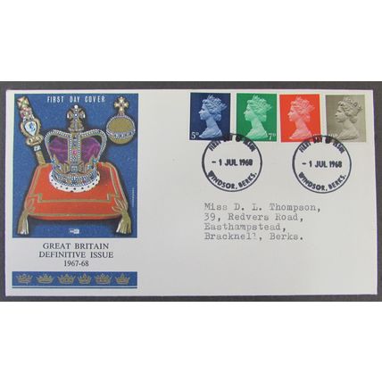 PHILART - DEFINITIVES FIRST DAY COVER 1967-68
