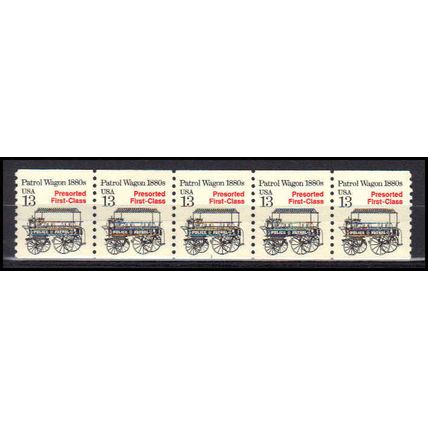 2258 13c Police Wagon Very Fine MNH Dry Gum PNC 1/5 X3099