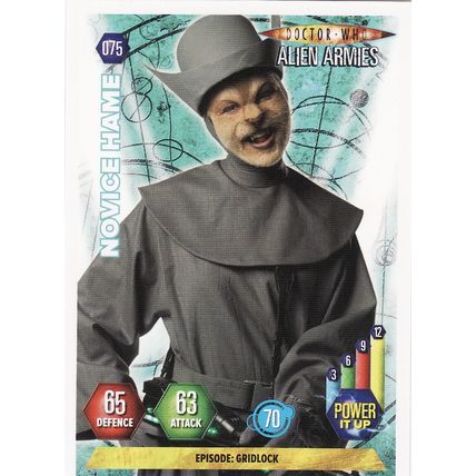 Doctor Who Alien Armies TCG 075 Novice Hame