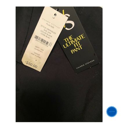 VALERIE STEVENS black capri pants Size 24W