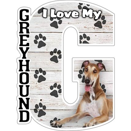 I Love My Greyhound Fridge Magnet