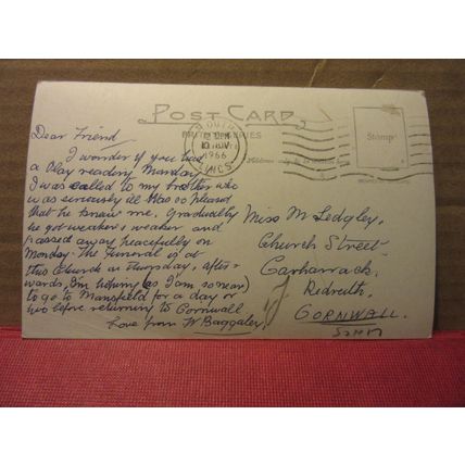 ST. JAMES CHURCH, LOUTH, LINCOLNSHIRE .. used postcard RP by F. Frith 1966 pm =