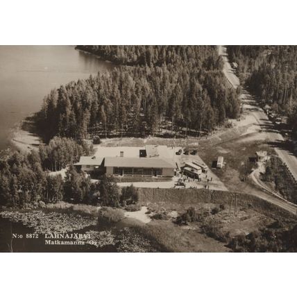 Lahnajarvi Finland Real Photo Vintage Aerial Postcard