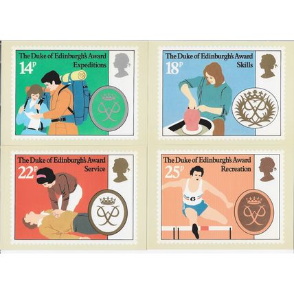 GB 1981 August PHQ M set of 4 The Duke of Edinburgh Awards